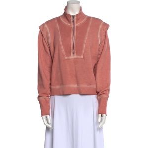 Veronica Beard sweatshirt with decorative shoulder and zipper